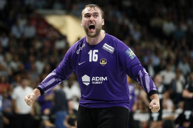 Handball - Champions League - Nantes vs Melsungen Christoffer Hoffmann BONDE of HBC Nantes during the EHF Champions League, handball match between HBC Nantes and MT Melsungen on 14 October 2026 at H Arena in Nantes, France - Photo Julien Kammerer NantesFrance  Copyright: xJulienxKammererx