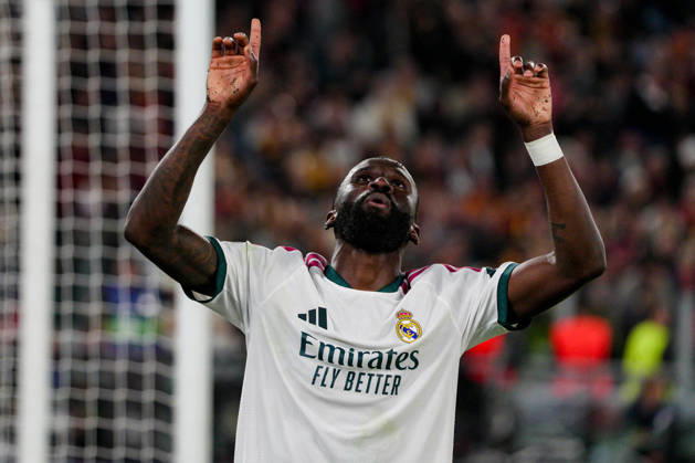SOCCER - UEFA Champions League - AS Roma vs. Real Madrid Photo by IPA ABACAPRESS.COM89697302 - Antonio Rüdiger of Real Madrid during the AS Roma vs. Real Madrid UEFA Champions League soccer match in Rome, Italy, on October 14, 2026 Rome Italy  Copyright: xIPAxSport ABACAx