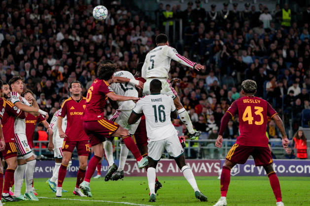 SOCCER - UEFA Champions League - AS Roma vs. Real Madrid Photo by IPA ABACAPRESS.COM89697097 - Jude Bellingham of Real Madrid during the AS Roma vs. Real Madrid UEFA Champions League soccer match in Rome, Italy, on October 14, 2026 Rome Italy  Copyright: xIPAxSport ABACAx