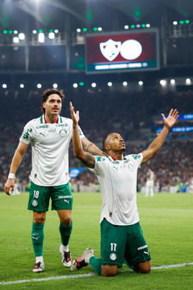 Soccer - Copa CONMEBOL Libertadores - Fluminense v Palmeiras RIO DE JANEIRO, BRAZIL - OCTOBER 14: MARLON FREITAS of Palmeiras celebrates after scoring the team s second goal during the Copa CONMEBOL Libertadores semi-final first leg match between Fluminense and Palmeiras at Maracana Stadium on October 14, 2026 in Rio de Janeiro, Brazil. Rio de Janeiro Maracana Stadium Brazil Copyright: xRuanoxCarneiroxRuanoxCarneirox