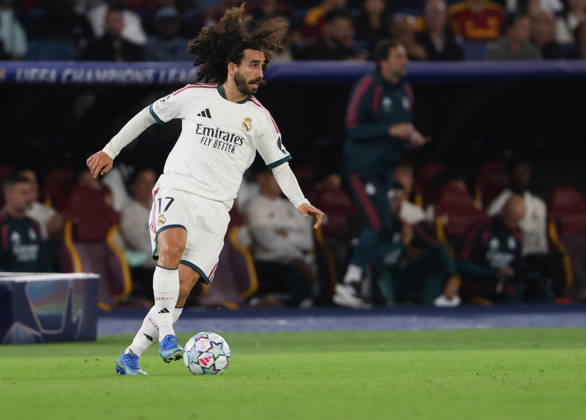 Europa Champions League 2026 27 between Roma vs Real Madrid Marc Cucurella of Real Madrid during the Champions League football match between AS Roma and FC Real Madrid at the Stadio Olimpico in Rome on October 14, 2026 Pictured: Roma stadio Olimpico Roma Italy Copyright: xFABIOxSASSOxFabioxSassox 2L8A7567