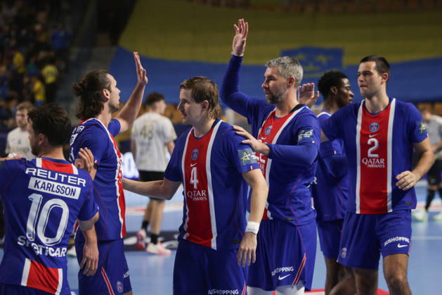 (261015) -- CELJE, Oct. 15, 2026 -- Players of Paris Saint-Germain celebrate after winning the European Handball Federation (EHF) Champions League match between RK Celje Pivovarna Lasko and Paris Saint-Germain at Zlatorog Sports Hall in Celje, Slovenia, Oct.14, 2026. (Photo by Xinhua) (SP)SLOVENIA-CELJE-HANDBALL-EHF CHAMPIONS LEAGUE-RK CELJE PIVOVARNA LASKO VS PARIS SAINT-GERMAIN ZeljkoxStevanic 