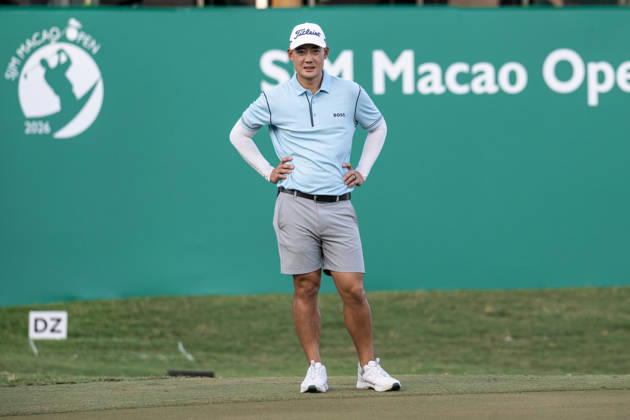 October 15, 2026, Coloane, Macao Sar, China: Previous Macau Open winner,Jazz JANEWATTANANOND from Thailand on the 18th Green to finish his round -1 par..Opening Round in the Macao Open Golf at Macau Golf & Country Club. Macau Open Golf Rd 1  - ZUMAr144 20261015_zap_r144_180 Copyright: xJaynexRussellx