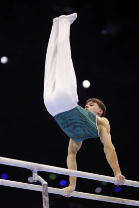 Timo Eder, GER, during podiumtraining at 2026 Worlds in Rotterdam; 15 10 2026;