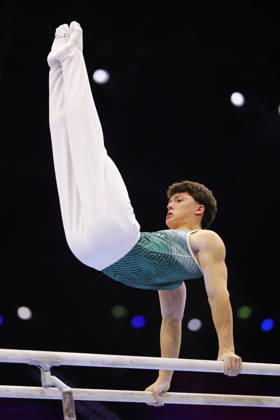 Radomyr Stelmakh, GER, during podiumtraining at 2026 Worlds in Rotterdam; 15 10 2026;