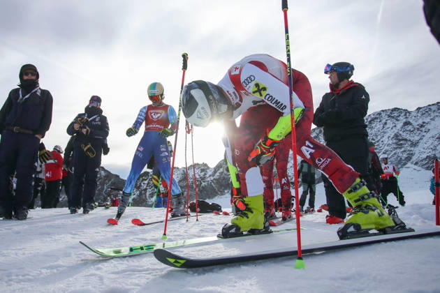 ALPINE SKIING - Ski Austria, training SOELDEN,AUSTRIA,15.OCT.26 - ALPINE SKIING - Ski Austria, giant slalom, training and qualification. Image shows Stefan Brennsteiner (AUT).  GEPAxpictures xMathiasxMandl
