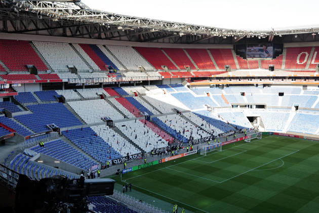 Football : Olympique Lyonnais v Crystal Palace - UEFA Europa League 15 10 2026 Illustration Groupama stadium Lyon during the second leg of the UEFA Europa League 2025 26 quarter-final between Olympique Lyonnais and Crystal Palace , England, at the Groupama Stadium in Décines-Charpieu, Lyon, on October 15, 2026 LYONFrance Copyright: xMouradxALLILIx
