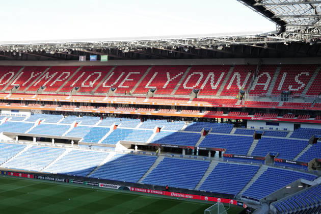 Football : Olympique Lyonnais v Crystal Palace - UEFA Europa League 15 10 2026 Illustration Groupama stadium Lyon during the second leg of the UEFA Europa League 2025 26 quarter-final between Olympique Lyonnais and Crystal Palace , England, at the Groupama Stadium in Décines-Charpieu, Lyon, on October 15, 2026 LYONFrance Copyright: xMouradxALLILIx