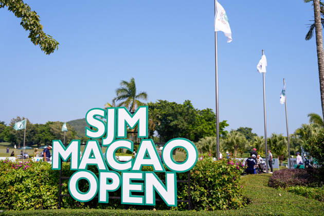 SJM Macau Open 2026 - Day 1 A sign for the SJM Macau Open 2026 golf tournament at the Macau golf and country club on October 15, 2026 in Macau. (Photo by Vernon Yuen Nexpher Images) MACAU