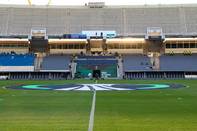 Panathinaikos F.C. v FK Borac Banja Luka UEFA Europa Conference League A general view of the Olympic Stadium before the start of the match between Panathinaikos F.C. and FK Borac Banja Luka during the UEFA Europa Conference League match at Olympic Stadium, Athens 15 10 2026 UK Newspapers OUT Copyright: xYannisxHalasx FIL-24071-0002
