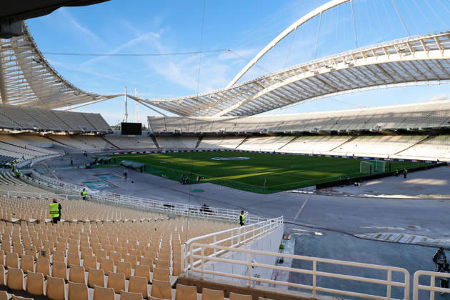 Panathinaikos F.C. v FK Borac Banja Luka UEFA Europa Conference League A general view of the Olympic Stadium before the start of the match between Panathinaikos F.C. and FK Borac Banja Luka during the UEFA Europa Conference League match at Olympic Stadium, Athens 15 10 2026 UK Newspapers OUT Copyright: xYannisxHalasx FIL-24071-0009