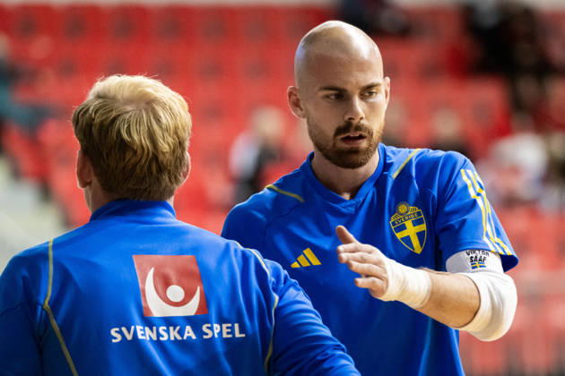261015 Goalkeeper Viktor Sääf of Sweden ahead of the FIFA Futsal World Cup qualifier match between Hungary and Sweden on October 15, 2026 in Nyiregyhaza. Photo: Bildbyran EXT BILDBYRÅN COP 18 XY0131 futsal landslaget hungary sverige national team, Nationalteam sweden bbeng vm-kval world cup qualifier ungern Copyright: BILDBYRANxEXT BB261015BB550