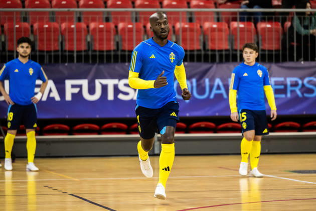 261015 Bryan Johansson of Sweden ahead of the FIFA Futsal World Cup qualifier match between Hungary and Sweden on October 15, 2026 in Nyiregyhaza. Photo: Bildbyran EXT BILDBYRÅN COP 18 XY0131 futsal landslaget hungary sverige national team, Nationalteam sweden bbeng vm-kval world cup qualifier ungern Copyright: BILDBYRANxEXT BB261015BB553