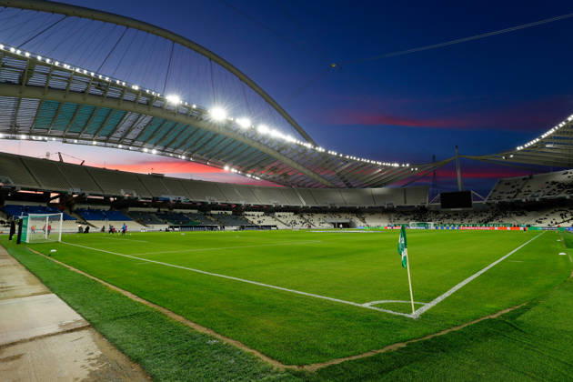 Panathinaikos F.C. v FK Borac Banja Luka UEFA Europa Conference League A general view of the Olympic Stadium in the twilight before the start of the match between Panathinaikos F.C. and FK Borac Banja Luka during the UEFA Europa Conference League match at Olympic Stadium, Athens 15 10 2026 UK Newspapers OUT Copyright: xYannisxHalasx FIL-24071-0016