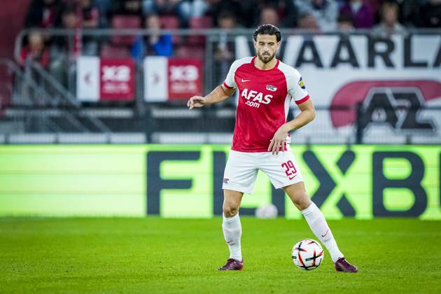 ALKMAAR , 15-10-2026, AFAS Stadion , season 2026 2027 , UEFA Europa League League phase , match between AZ and Hapoel Beer-Sheva , Picture shows AZ player Wesley Hoedt AZ - Hapoel Beer-Sheva  x208448166x Copyright:
