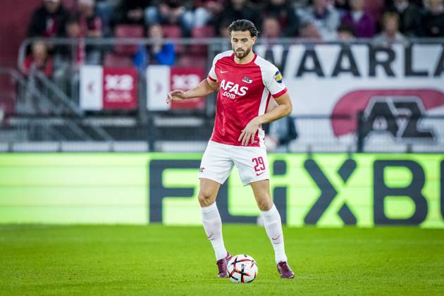ALKMAAR , 15-10-2026, AFAS Stadion , season 2026 2027 , UEFA Europa League League phase , match between AZ and Hapoel Beer-Sheva , Picture shows AZ player Wesley Hoedt AZ - Hapoel Beer-Sheva  x208448234x Copyright: