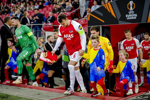 ALKMAAR - AZ Alkmaar midfielder Peer Koopmeiners during the UEFA Europa League match between AZ and Hapoel Beer-Sheva in AFAS stadion on 15 oktober 2026 in Alkmaar, Nederland. ED VAN DE POL EYE4IMAGES DeFodi Images -