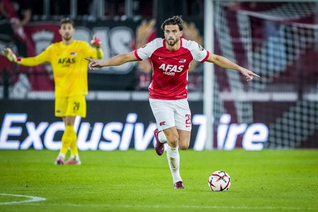 ALKMAAR , 15-10-2026, AFAS Stadion , season 2026 2027 , UEFA Europa League League phase , match between AZ and Hapoel Beer-Sheva , Picture shows AZ player Wesley Hoedt AZ - Hapoel Beer-Sheva  x208448241x Copyright:
