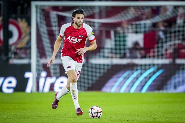 ALKMAAR , 15-10-2026, AFAS Stadion , season 2026 2027 , UEFA Europa League League phase , match between AZ and Hapoel Beer-Sheva , Picture shows AZ player Wesley Hoedt AZ - Hapoel Beer-Sheva  x208448242x Copyright: