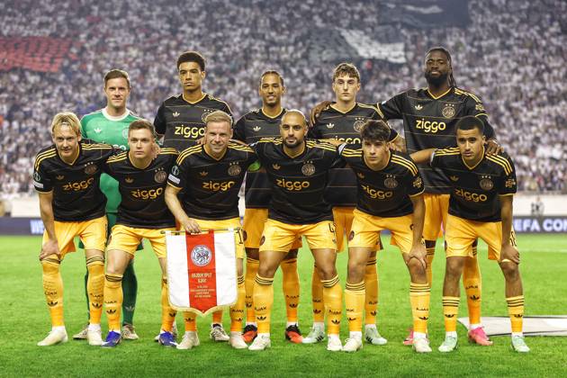 SPLIT, 15 10-2026, Poljud Stadium , season 2026 2027 , UEFA Conference League Football . Match between Hajduk Split and Ajax. Picture shows team photo Hajduk Split - Ajax  x208448247x Copyright: