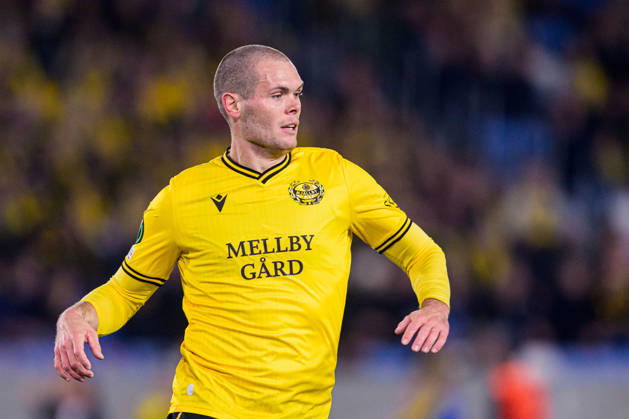 261015 Jacob Bergström of Mjällby during the UEFA Conference League football match between Mjällby and Inter Club d Escaldes on October 15, 2026 in Helsingborg. Photo: Christoffer Borg Mattisson BILDBYRÅN COP 261 CB0562 fotboll football soccer fotball uefa conference league conference league mjällby in bbeng fotboll football soccer fotball uefa conference league conference league mjällby in bbeng Copyright: CHRISTOFFERxBORGxMATTISSON BB261015CB050