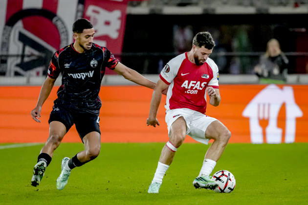 ALKMAAR - AZ Alkmaar defender Wesley Hoedt during the UEFA Europa League match between AZ and Hapoel Beer-Sheva at AFAS stadion on 15 October 2026 in Alkmaar, Nederland. ED VAN DE POL EYE4IMAGES DeFodi Images -