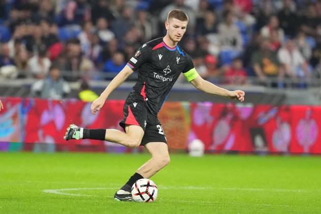Adam Wharton of Crystal Palace Lyon v Crystal Palace, UEFA Europa League, Football, Groupama Stadium, Lyon, France - 15 Oct 2026Lyon Groupama Stadium France  Copyright: xDavexWinter Shutterstockx 17218159an