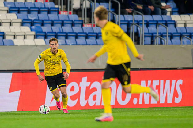 261015 Villiam Granath of Mjällby during the UEFA Conference League football match between Mjällby and Inter Club d Escaldes on October 15, 2026 in Helsingborg. Photo: Christoffer Borg Mattisson BILDBYRÅN COP 261 CB0562 fotboll football soccer fotball uefa conference league conference league mjällby in bbeng fotboll football soccer fotball uefa conference league conference league mjällby in bbeng Copyright: CHRISTOFFERxBORGxMATTISSON BB261015CB060