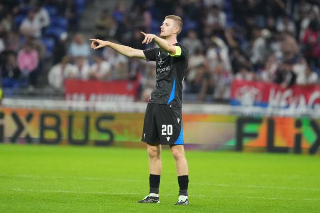 Adam Wharton of Crystal Palace Lyon v Crystal Palace, UEFA Europa League, Football, Groupama Stadium, Lyon, France - 15 Oct 2026Lyon Groupama Stadium France  Copyright: xDavexWinter Shutterstockx 17218159ao