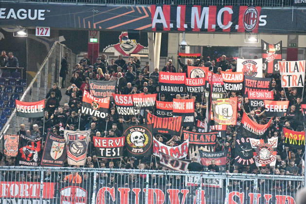SALZBURG, AUSTRIA - OCTOBER 15: Fans of AC Milan during the UEFA Europa League 2026 27 League Phase MD2 match between FC Salzburg and AC Milan at Stadion Salzburg on October 15, 2026 in Salzburg, Austria. Copyright: xFranzxKirchmayrx xSPPx Sportspressphoto_SPR257006