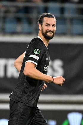 261015 AA Gent vs Aarhus Christian Burgess of KAA Gent is pictured during Matchday 2 in the 2026-2027 Uefa Conference League season - league phase between AA Gent and AGF Aarhus on October 15 , 2026 in Gent, Belgium. (Photo by Maarten Straetemans Isosport) Gent Belgium  Copyright: xMaartenxStraetemansx GENT-AARHUS_20261015_025