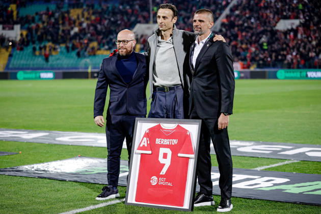 Football - UEFA Conference League - Round 1 - PFC CSKA Sofia - AS Monaco - 15.10.2026 Dimitar Berbatov during UEFA Conference League - Round 1 match between PFC CSKA Sofia and AS Monaco at Vasil Levski Stadium in Sofia, Bulgaria, on October 15th, 2026 in Sofia, Bulgaria. Bulgaria Copyright: xYulianxTodorovx