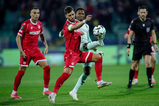 Football - UEFA Conference League - Round 1 - PFC CSKA Sofia - AS Monaco - 15.10.2026 Bruno Jordao, 6 of PFC CSKA Sofia during UEFA Conference League - Round 1 match between PFC CSKA Sofia and AS Monaco at Vasil Levski Stadium in Sofia, Bulgaria, on October 15th, 2026 in Sofia, Bulgaria. Bulgaria Copyright: xYulianxTodorovx