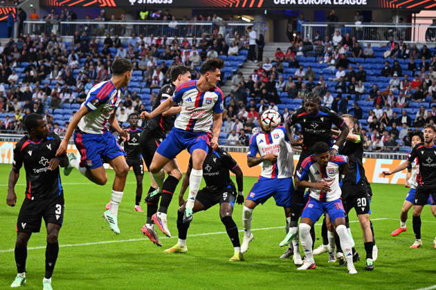 Football : Olympique Lyonnais v Crystal Palace - UEFA Europa League 15 10 2026 Corentin TOLISSO of Lyon scoring goal during the second leg of the UEFA Europa League 2025 26 quarter-final between Olympique Lyonnais and Crystal Palace , England, at the Groupama Stadium in Décines-Charpieu, Lyon, on October 15, 2026 LYONFrance  Copyright: xMouradxAllilix