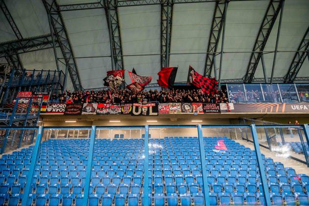 2026.10.15 Poznan pilka nozna UEFA Liga Europy sezon 2026 2027 Lech Poznan - Bayer 04 Leverkusen N z Bayer 04 Leverkusen kibice fans ultras Foto Gleb Soboliev PressFocus 2026.10.15 Poznan Football - UEFA Europa League season 2026 2027 Lech Poznan - Bayer 04 Leverkusen Bayer 04 Leverkusen kibice fans ultras Credit: Gleb Soboliev PressFocus NEWSPIX.PL --- newspix.pl 