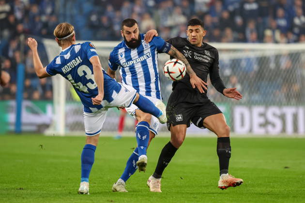 2026.10.15 Poznan Pilka nozna UEFA Liga Europy faza ligowa sezon 2026 2027 Lech Poznan - Bayer 04 Leverkusen N z Mikael Ishak Ezequiel Fernandez Foto Pawel Jaskolka PressFocus 2026.10.15 Poznan Football Europa League League Phase 2026 2027 Lech Poznan - Bayer 04 Leverkusen Credit: Pawel Jaskolka PressFocus NEWSPIX.PL --- newspix.pl 