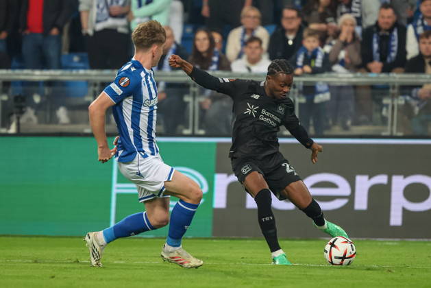 2026.10.15 Poznan Pilka nozna UEFA Liga Europy faza ligowa sezon 2026 2027 Lech Poznan - Bayer 04 Leverkusen N z Nathan Tella Foto Pawel Jaskolka PressFocus 2026.10.15 Poznan Football Europa League League Phase 2026 2027 Lech Poznan - Bayer 04 Leverkusen Credit: Pawel Jaskolka PressFocus NEWSPIX.PL --- newspix.pl 