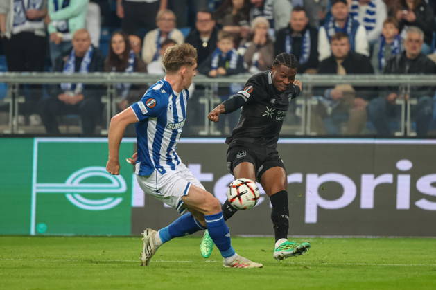 2026.10.15 Poznan Pilka nozna UEFA Liga Europy faza ligowa sezon 2026 2027 Lech Poznan - Bayer 04 Leverkusen N z Nathan Tella Foto Pawel Jaskolka PressFocus 2026.10.15 Poznan Football Europa League League Phase 2026 2027 Lech Poznan - Bayer 04 Leverkusen Credit: Pawel Jaskolka PressFocus NEWSPIX.PL --- newspix.pl 