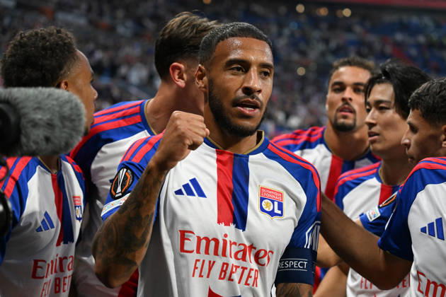Football : Olympique Lyonnais v Crystal Palace - UEFA Europa League 15 10 2026 Corentin TOLISSO of Lyon scoring goal during the second leg of the UEFA Europa League 2025 26 quarter-final between Olympique Lyonnais and Crystal Palace , England, at the Groupama Stadium in Décines-Charpieu, Lyon, on October 15, 2026 LYONFrance  Copyright: xMouradxAllilix
