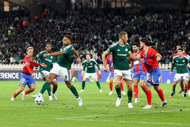 Panathinaikos F.C. v FK Borac Banja Luka UEFA Europa Conference League Cyril Dessers of Panathinaikos F.C. in action during the UEFA Europa Conference League match at Olympic Stadium, Athens 15 10 2026 UK Newspapers OUT Copyright: xYannisxHalasx FIL-24071-0034