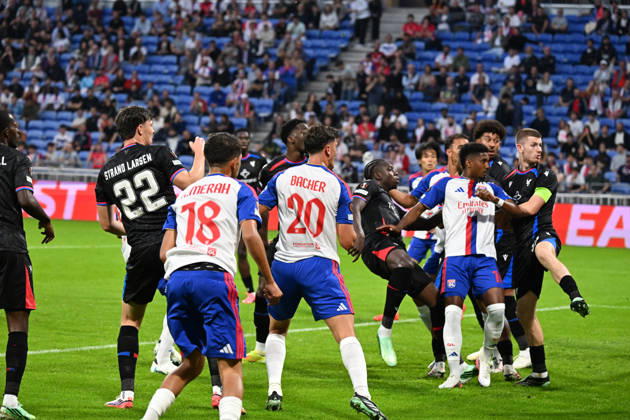 Football : Olympique Lyonnais v Crystal Palace - UEFA Europa League 15 10 2026 Corentin TOLISSO of Lyon scoring goal during the second leg of the UEFA Europa League 2025 26 quarter-final between Olympique Lyonnais and Crystal Palace , England, at the Groupama Stadium in Décines-Charpieu, Lyon, on October 15, 2026 LYONFrance  Copyright: xMouradxAllilix