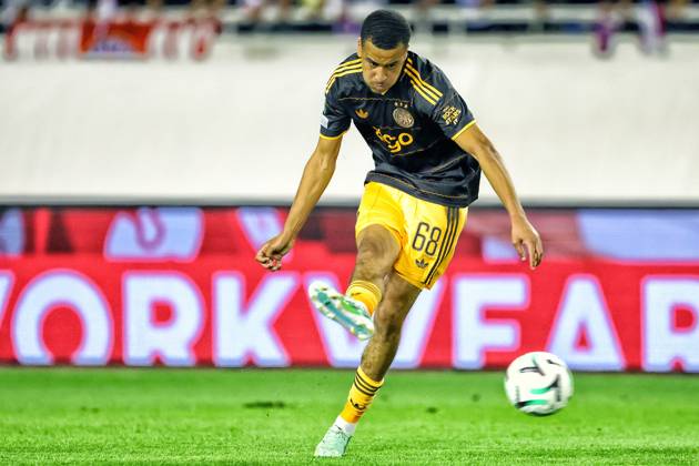 SPLIT, 15 10-2026, Poljud Stadium , season 2026 2027 , UEFA Conference League Football . Match between Hajduk Split and Ajax. Picture shows Ajax Abdellah Ouazane Hajduk Split - Ajax  x208448833x Copyright: