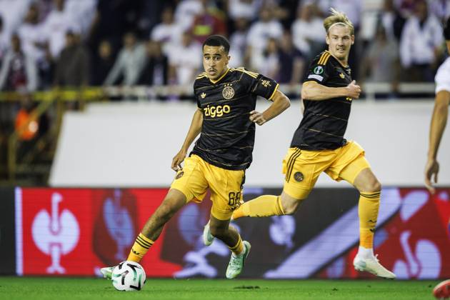 SPLIT - (lr) Abdellah Ouazane of Ajax and Julian Brandt of Ajax during the Conference League match between Hadjuk Split and Ajax at Stadion Poljud on 15 October 2026 in Split, Croatia. SONNY LENSEN ANP xVIxANPxSportx xxANPxIVx 572540525 originalFilename: 572540525.jpg