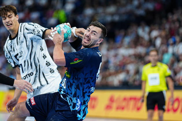 Jannik Kohlbacher (Rhein-Neckar Löwen, 80) GER, THW Kiel vs. Rhein-Neckar Löwen, Handball, 1. Bundesliga, Spieltag 9, Saison 2026 2027, 15.10.2026 GER, THW Kiel vs. Rhein-Neckar Löwen, Handball, 1. Bundesliga, Spieltag 9, Saison 2026 2027, 15.10.2026 Kiel Copyright: xEibner-Pressefoto MarcelxvonxFehrnx EP_MFN