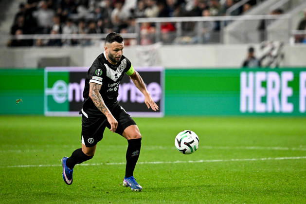 LUGANO, SWITZERLAND - OCTOBER 15: Renato Steffen of FC Lugano in action during the UEFA Conference League 2026 27 League Phase MD1 match between FC Lugano and FK Crvena Zvezda at Lugano Arena on October 15, 2026 in Lugano, Switzerland. Lugano Lugano Arena Ticino Switzerland Copyright: xJustPictures.ch AndreaxBrancax jp-en-EuSpIm-AB_15102026_4115