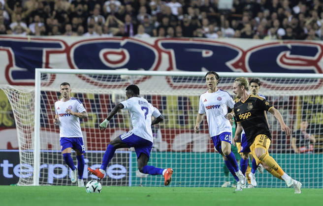 UEFA Conference League HNK Hajduk Split v AFC Ajax Abdoulie Sanyang of Hajduk Split in action during the UEFA Conference League 2026 27 League Phase MD1 match between HNK Hajduk Split and AFC Ajax at Stadion Poljud on October 15, 2026 in Split, Croatia.  IvanaxIvanovic PIXSELL