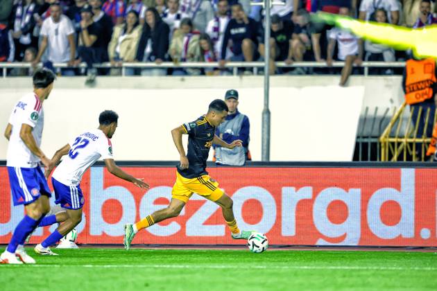 SPLIT, 15 10-2026, Poljud Stadium , season 2026 2027 , UEFA Conference League Football . Match between Hajduk Split and Ajax. Picture shows Abdellah Ouazane Hajduk Split - Ajax  x208449476x Copyright: