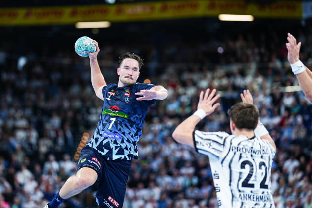 Wurf Tor Robert Timmermeister (Rhein-Neckar Löwen, 07) GER, THW Kiel vs. Rhein-Neckar Löwen, Handball, 1. Bundesliga, Spieltag 9, Saison 2026 2027, 15.10.2026 GER, THW Kiel vs. Rhein-Neckar Löwen, Handball, 1. Bundesliga, Spieltag 9, Saison 2026 2027, 15.10.2026 Kiel Copyright: xEibner-Pressefoto MarcelxvonxFehrnx EP_MFN