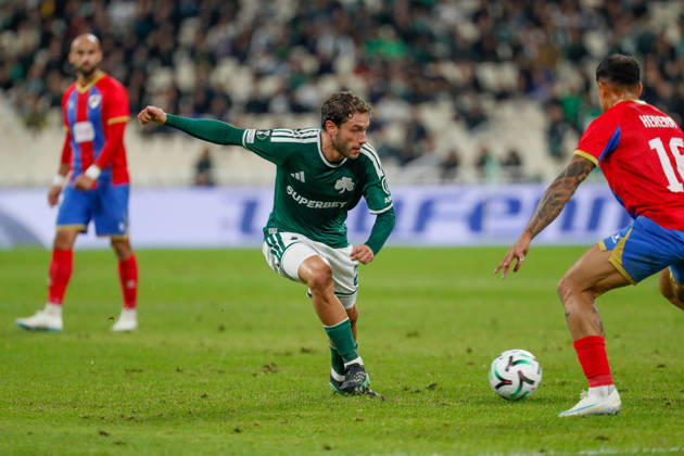 Panathinaikos F.C. v FK Borac Banja Luka UEFA Europa Conference League Davide Calabria of Panathinaikos F.C. during the UEFA Europa Conference League match at Olympic Stadium, Athens 15 10 2026 UK Newspapers OUT Copyright: xYannisxHalasx FIL-24071-0050