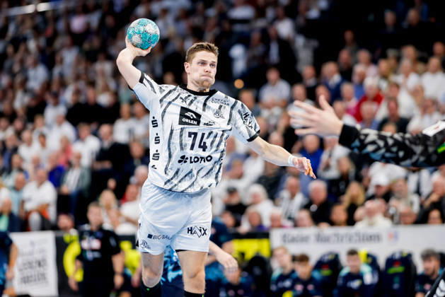 Kiel, 15. Oktober 2026 - Handball, 1. Bundesliga 2026 27, THW Kiel - Rhein-Neckar Löwen: Vincent Büchner (THW Kiel, 74)